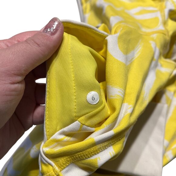 Lululemon *Rare* Victory Manifesto Yellow/White Full-Zip Athletic Jacket Size 6 - Picture 7 of 7